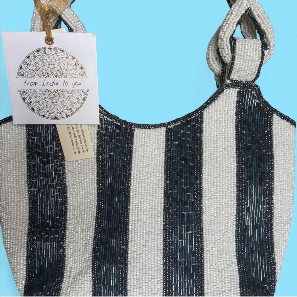 nautical beaded bag - Picture 3 of 4